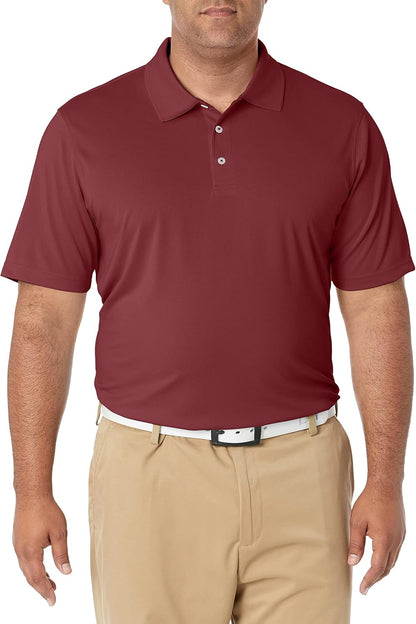 Amazon Essentials Men's Regular Fit Golf Polo Shirt, Moisture-Wicking Quick Dry, Recycled Polyester, Short Sleeve