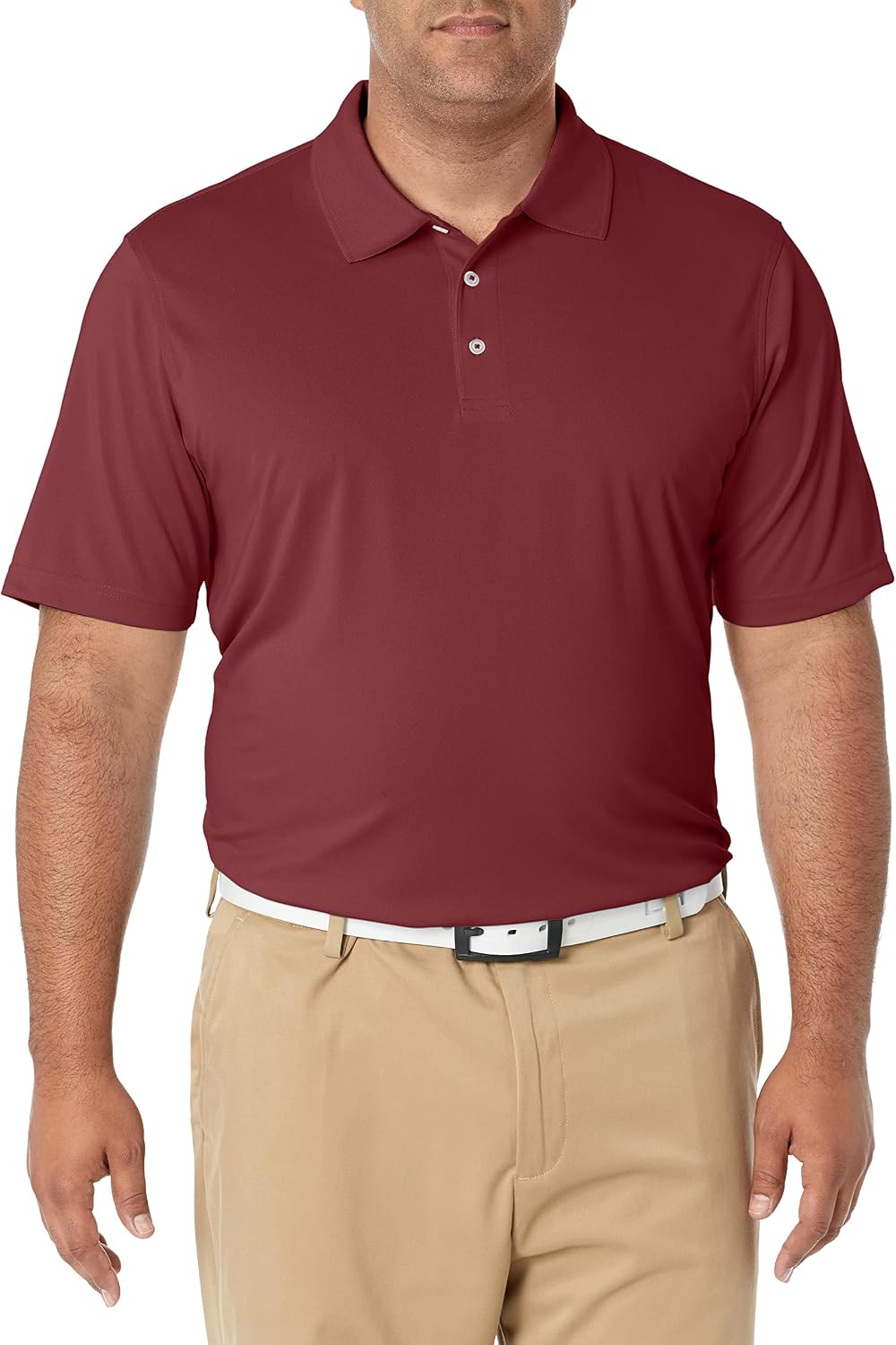Amazon Essentials Men's Regular Fit Golf Polo Shirt, Moisture-Wicking Quick Dry, Recycled Polyester, Short Sleeve
