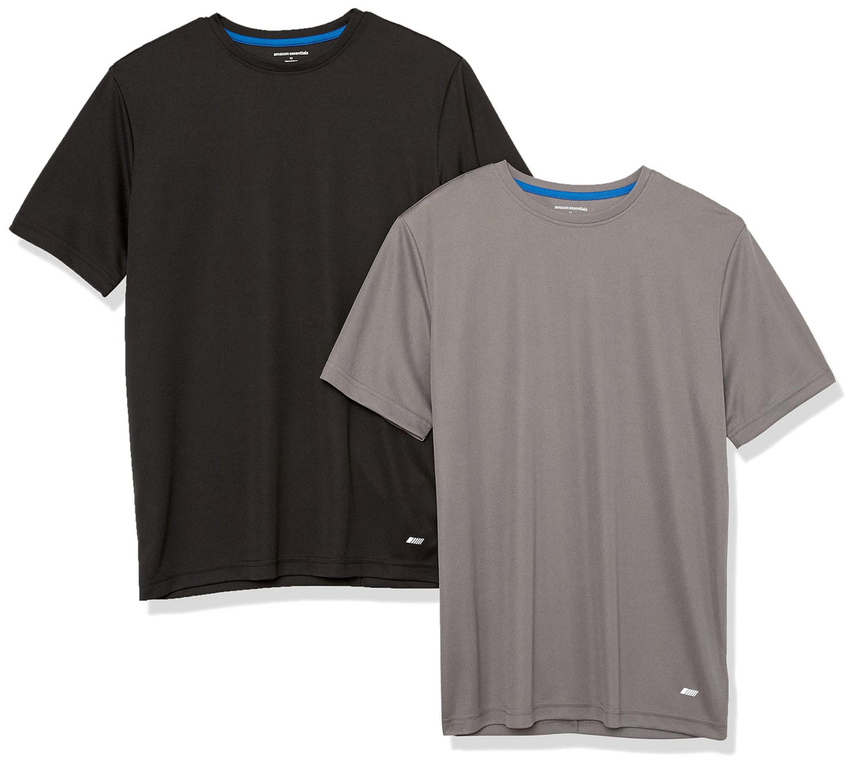 Amazon Essentials Men's Moisture Wicking Breathable Performance Tech Workout T-Shirts, Pack of 2