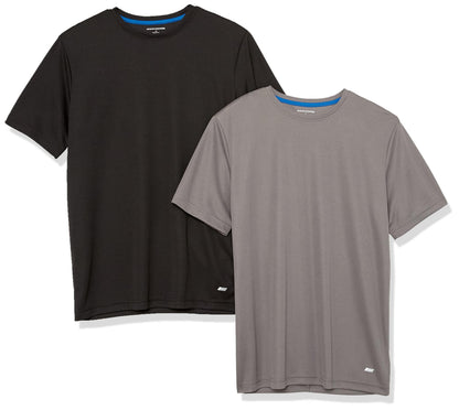 Amazon Essentials Men's Moisture Wicking Breathable Performance Tech Workout T-Shirts, Pack of 2