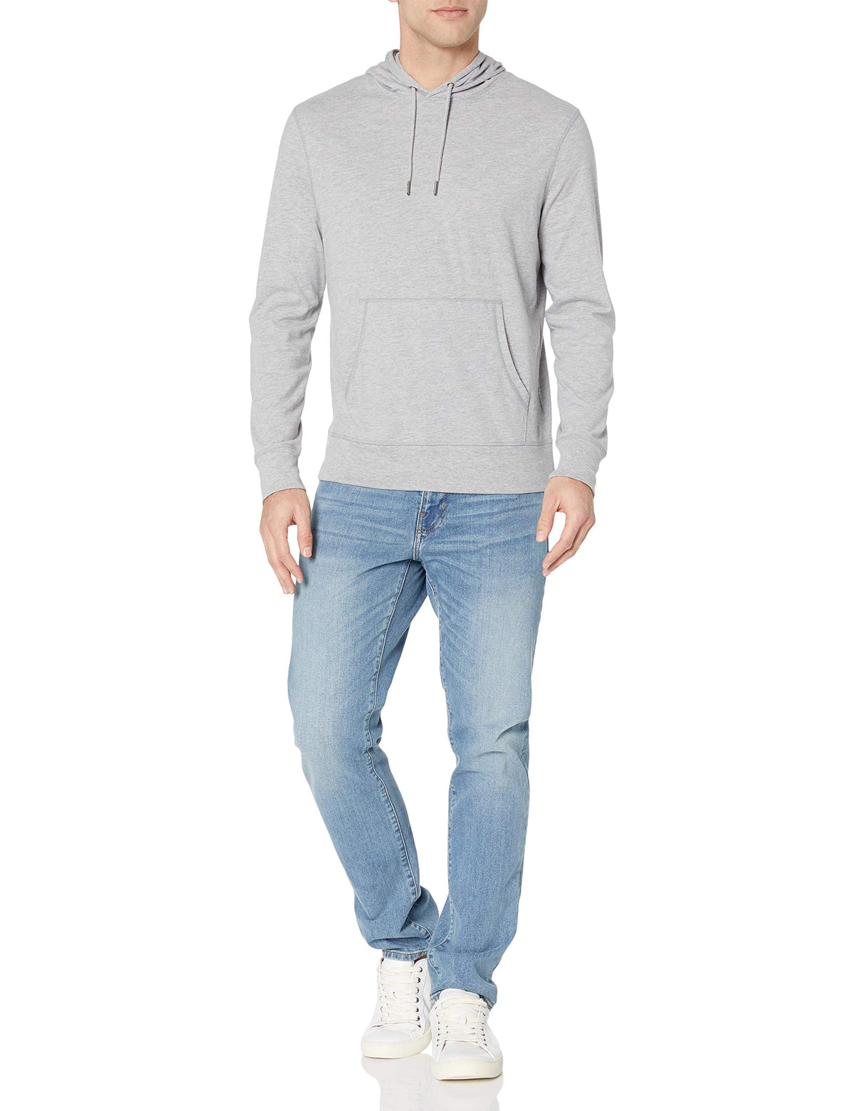 Amazon Essentials Men's Lightweight Jersey Pullover Hoodie, Soft