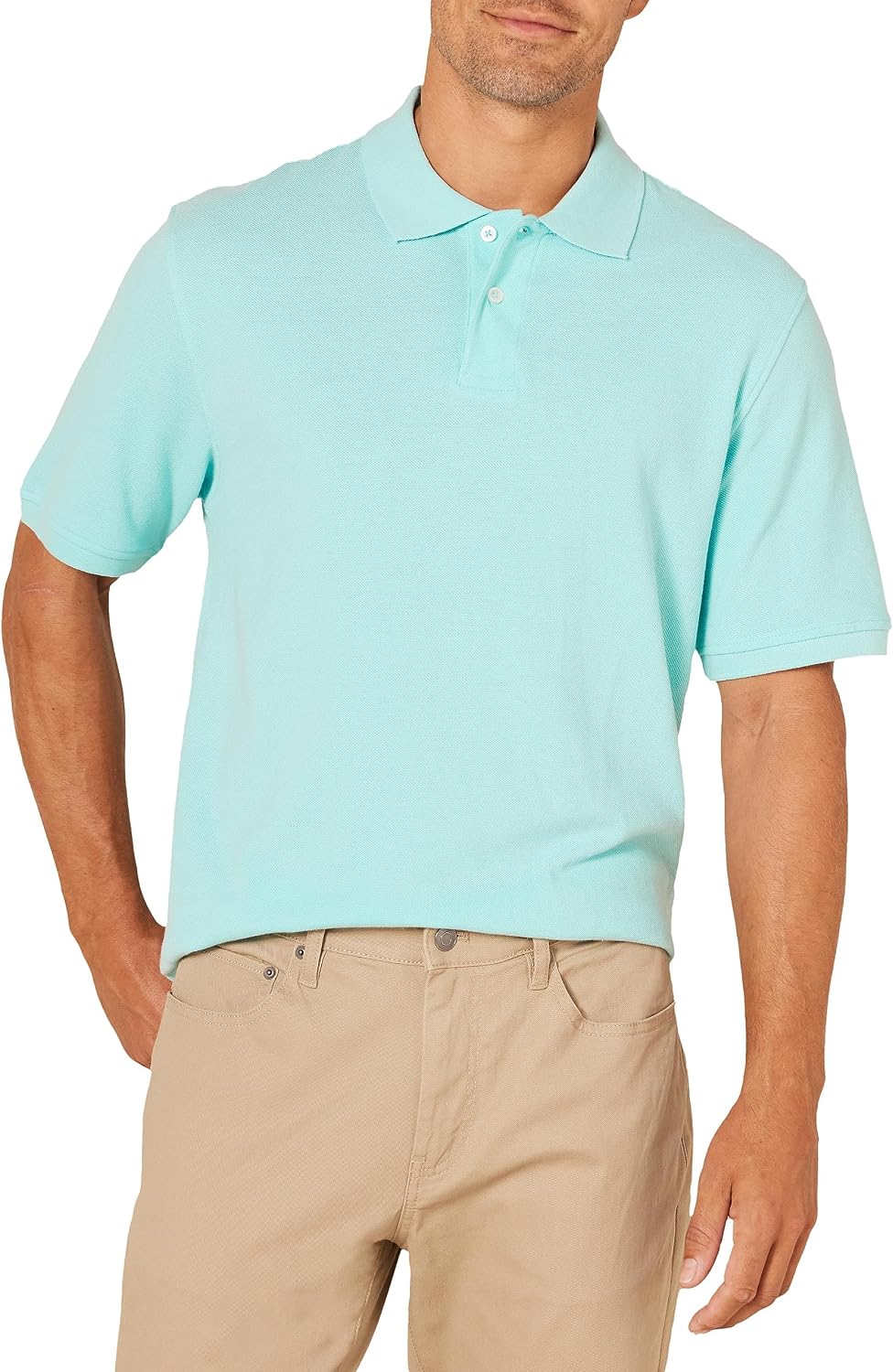 Amazon Essentials Men's Regular-Fit Cotton Pique Polo Shirt