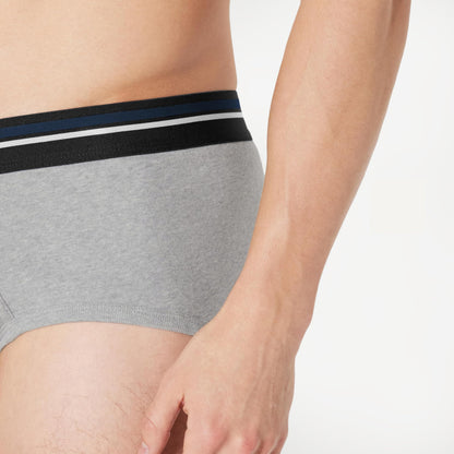 Amazon Essentials Men's Breathable Ribbed Knit Briefs with Elasticized Waistband, Multipacks