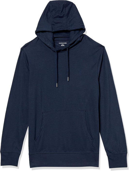 Amazon Essentials Men's Lightweight Jersey Pullover Hoodie, Soft