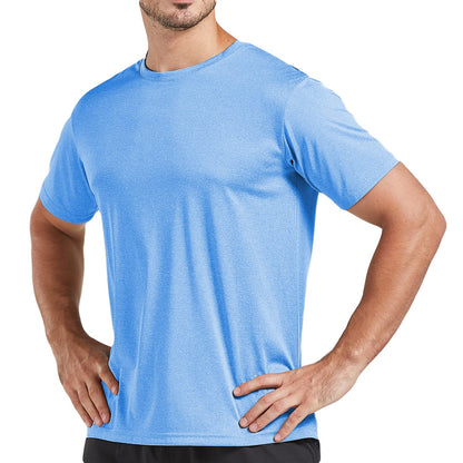5 Pack Men's Dry Fit T Shirts Athletic Running Gym Workout Short Sleeve Tee Shirts for Men