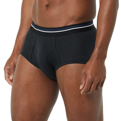Amazon Essentials Men's Breathable Ribbed Knit Briefs with Elasticized Waistband, Multipacks