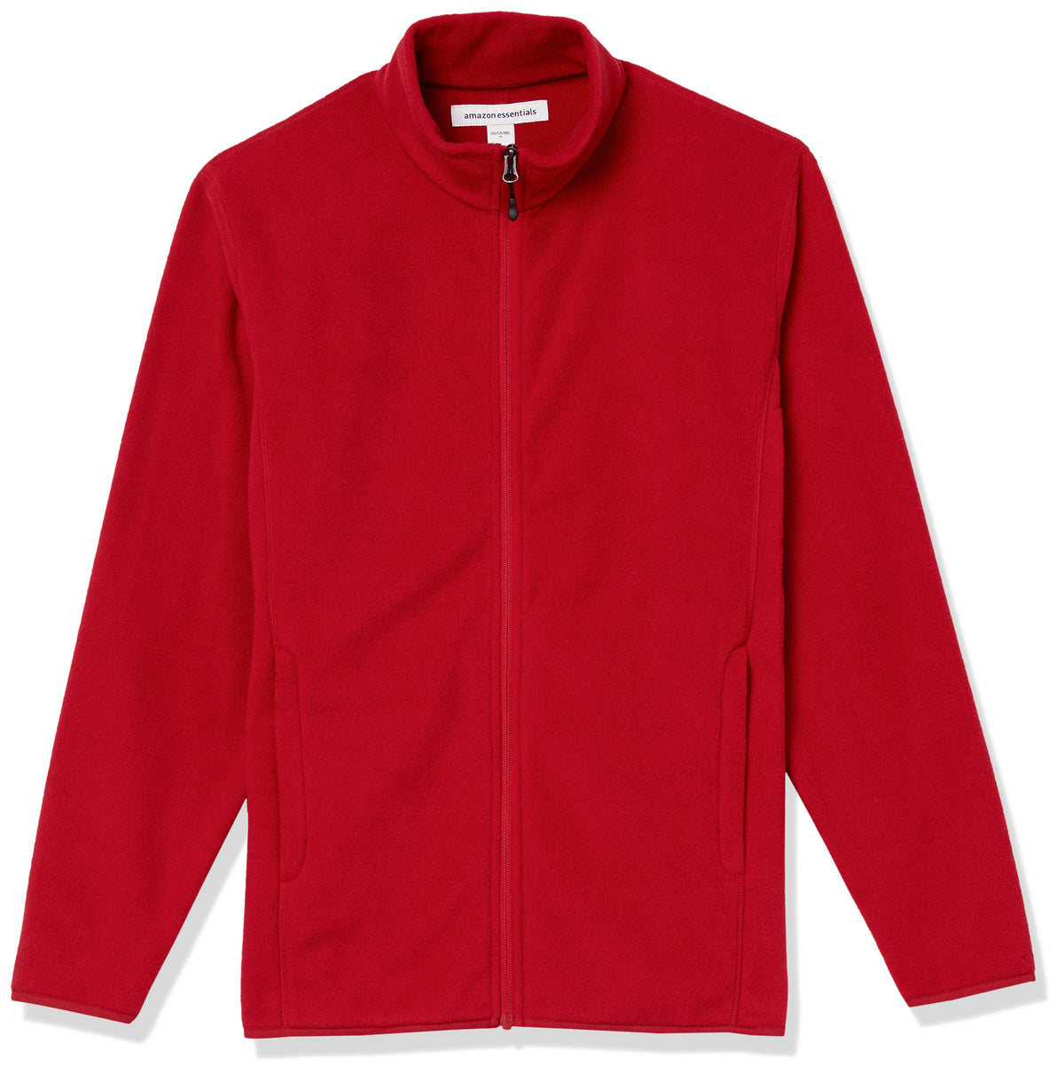 Amazon Essentials Men's Full-Zip Polar Fleece Jacket with Zippered Pockets for Cold Outdoor Weather