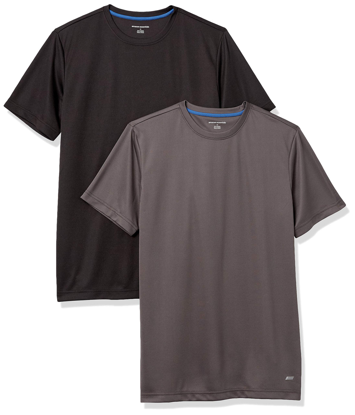 Amazon Essentials Men's Moisture Wicking Breathable Performance Tech Workout T-Shirts, Pack of 2