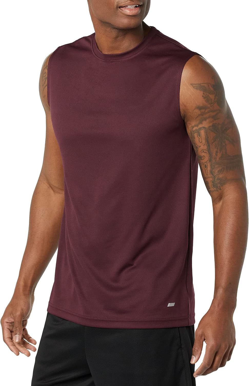 Amazon Essentials Men's Active Performance Tech Muscle Sleeveless Top, Breathable Moisture Wicking Workout Shirt, Pack of 2