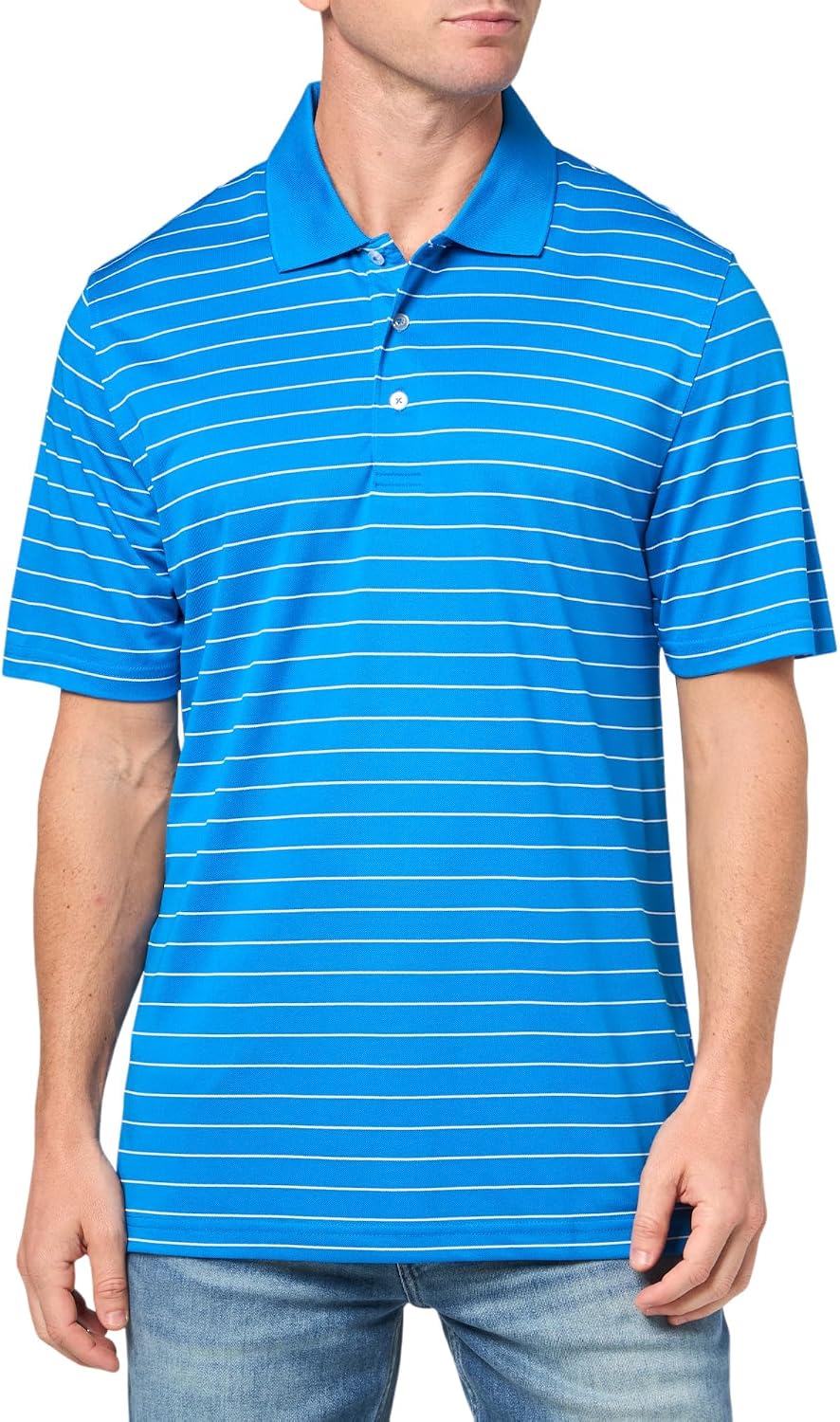 Amazon Essentials Men's Regular Fit Golf Polo Shirt, Moisture-Wicking Quick Dry, Recycled Polyester, Short Sleeve