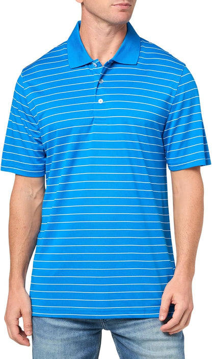 Amazon Essentials Men's Regular Fit Golf Polo Shirt, Moisture-Wicking Quick Dry, Recycled Polyester, Short Sleeve