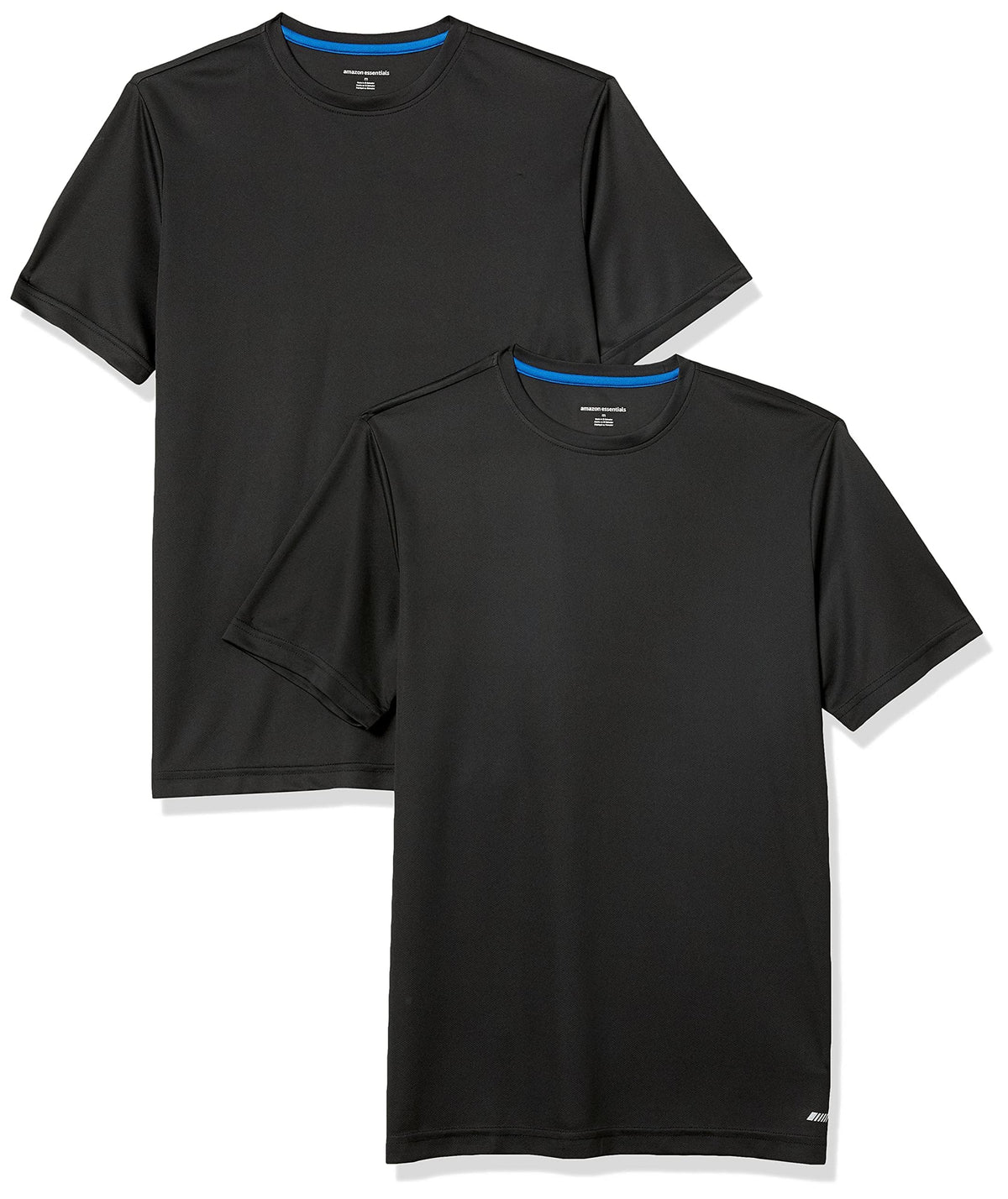 Amazon Essentials Men's Moisture Wicking Breathable Performance Tech Workout T-Shirts, Pack of 2