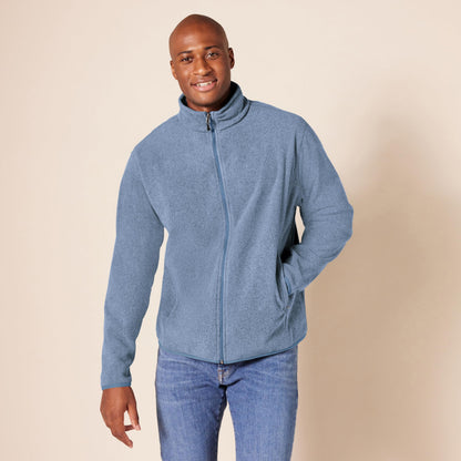 Amazon Essentials Men's Full-Zip Polar Fleece Jacket with Zippered Pockets for Cold Outdoor Weather