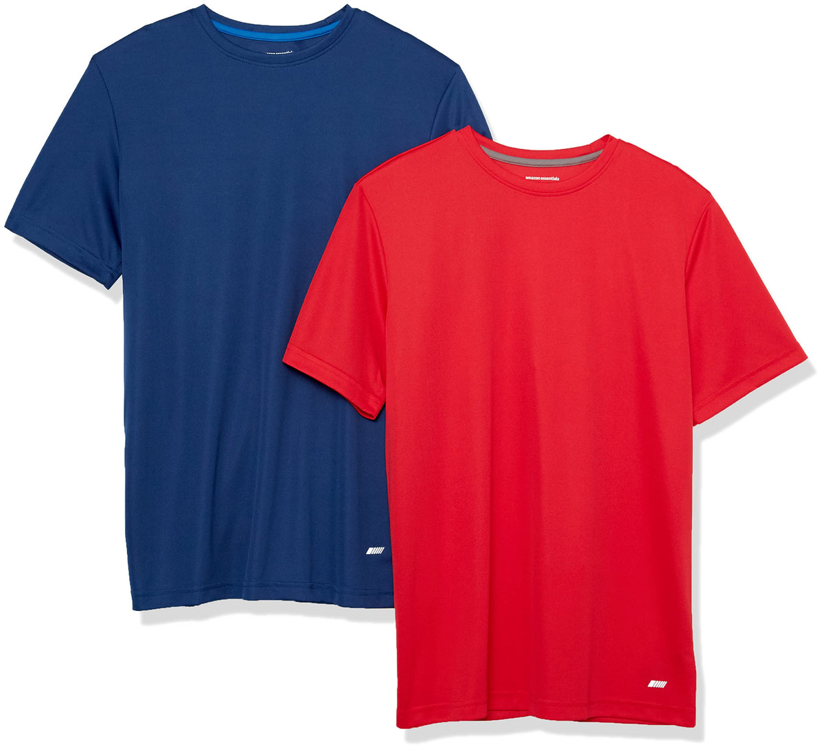 Amazon Essentials Men's Moisture Wicking Breathable Performance Tech Workout T-Shirts, Pack of 2