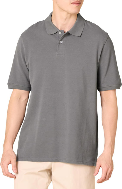 Amazon Essentials Men's Regular-Fit Cotton Pique Polo Shirt