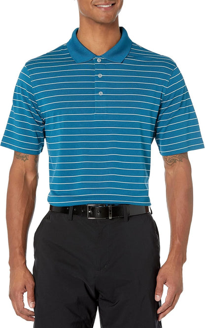 Amazon Essentials Men's Regular Fit Golf Polo Shirt, Moisture-Wicking Quick Dry, Recycled Polyester, Short Sleeve
