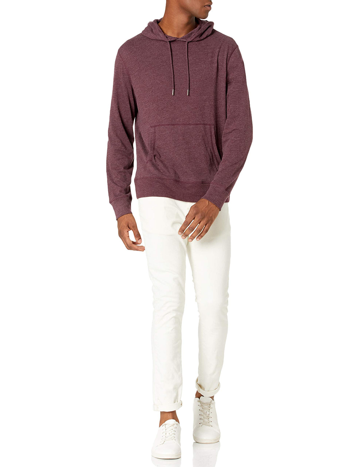 Amazon Essentials Men's Lightweight Jersey Pullover Hoodie, Soft