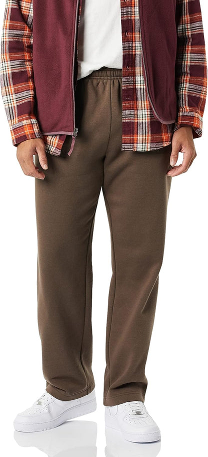 Amazon Essentials Men's Fleece Open Bottom Sweatpant (Available in Big & Tall)