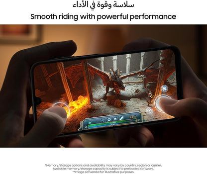 Samsung Galaxy A16 4G LTE (128GB + 4GB) International Model SM-A165F/DS Factory Unlocked, 6.7", Dual SIM, 50MP Triple Camera (Case Bundle), Black