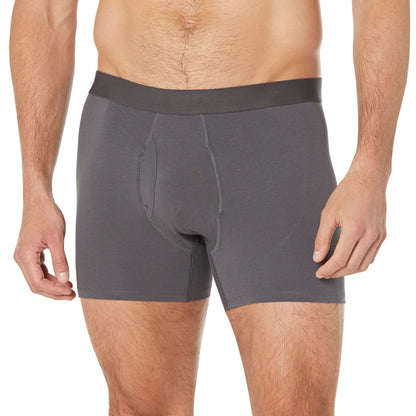 Amazon Essentials Men's Cotton Jersey Boxer Briefs Underwear, Pack of 5
