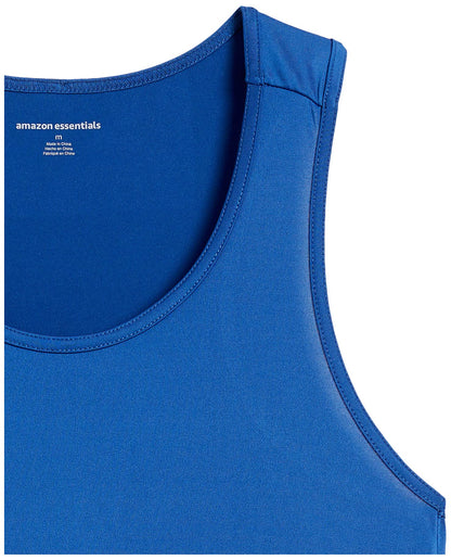 Amazon Essentials Men's Quick Dry Moisture-Wicking Tech Stretch Active Sleeveless Tank Top Workout Shirt