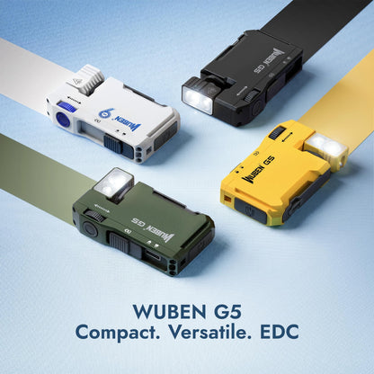WUBEN G5 Rechargeable EDC Flashlight, Mini Flat Bright Pocket Flashlight