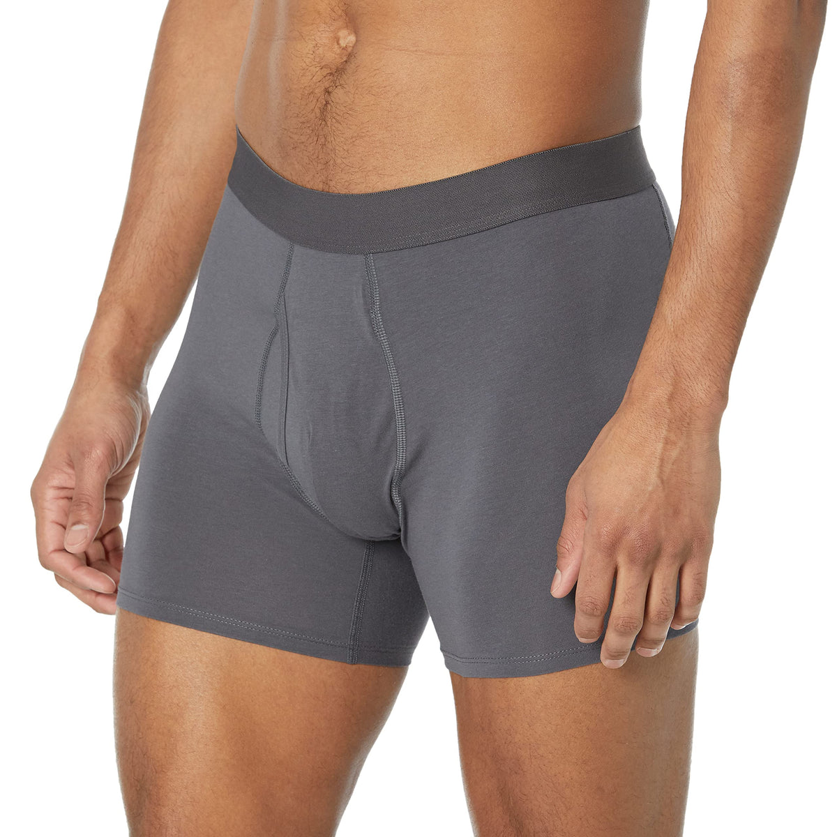 Amazon Essentials Men's Cotton Jersey Boxer Briefs Underwear, Pack of 5