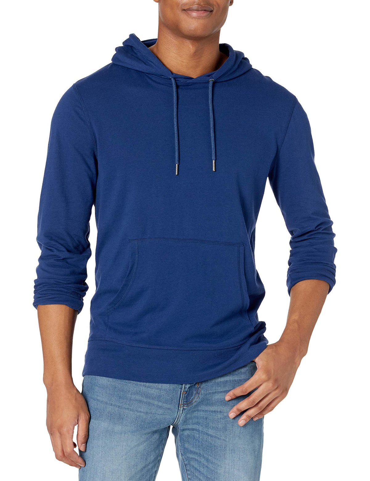 Amazon Essentials Men's Lightweight Jersey Pullover Hoodie, Soft
