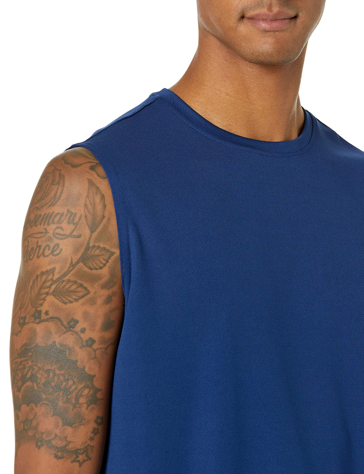 Amazon Essentials Men's Active Performance Tech Muscle Sleeveless Top, Breathable Moisture Wicking Workout Shirt