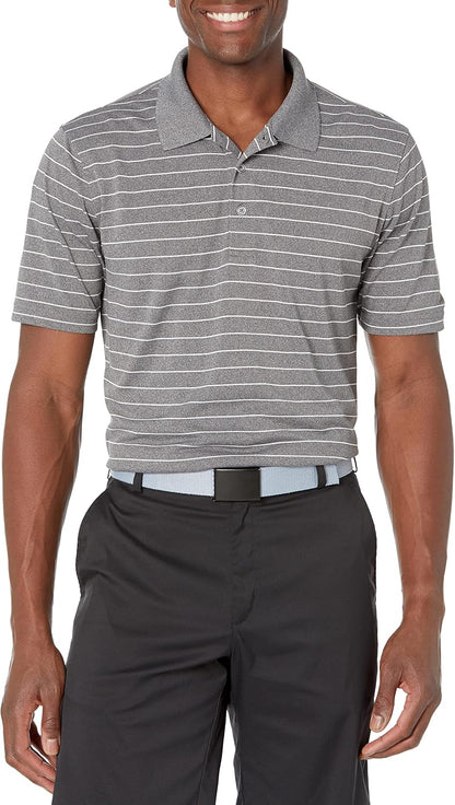 Amazon Essentials Men's Regular Fit Golf Polo Shirt, Moisture-Wicking Quick Dry, Recycled Polyester, Short Sleeve