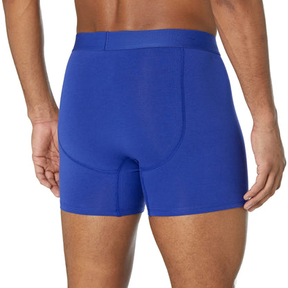 Amazon Essentials Men's Cotton Jersey Boxer Briefs Underwear, Pack of 5