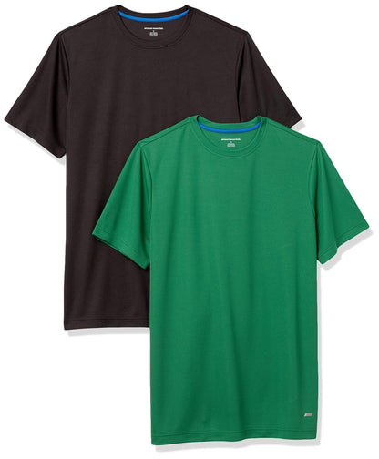 Amazon Essentials Men's Moisture Wicking Breathable Performance Tech Workout T-Shirts, Pack of 2
