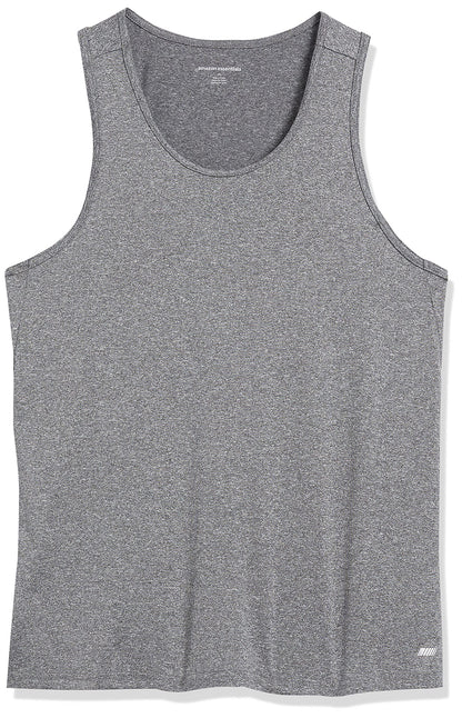 Amazon Essentials Men's Quick Dry Moisture-Wicking Tech Stretch Active Sleeveless Tank Top Workout Shirt